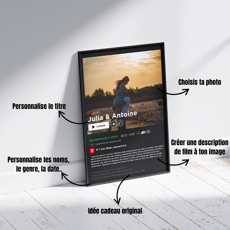 Notre film - Affiche personnalisée A3