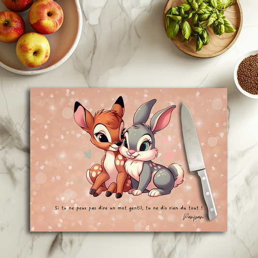 Bambi x Panpan - Glass cutting board