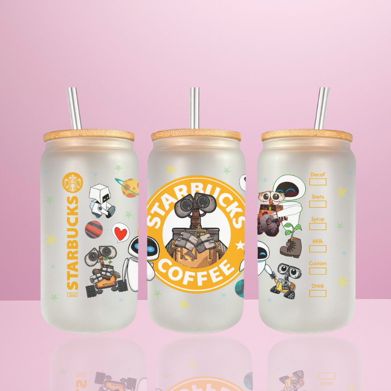 Wall-E Starbucks - Verre avec couvercle