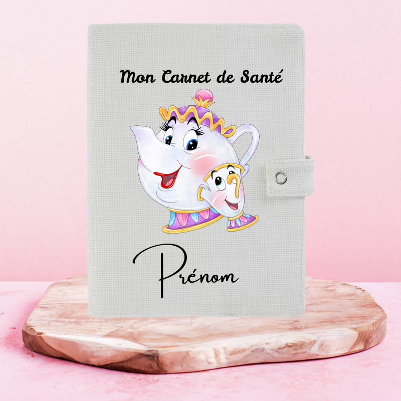 Zip x Mrs Samovar La Belle et la Bête - Protège Carnet de Santé