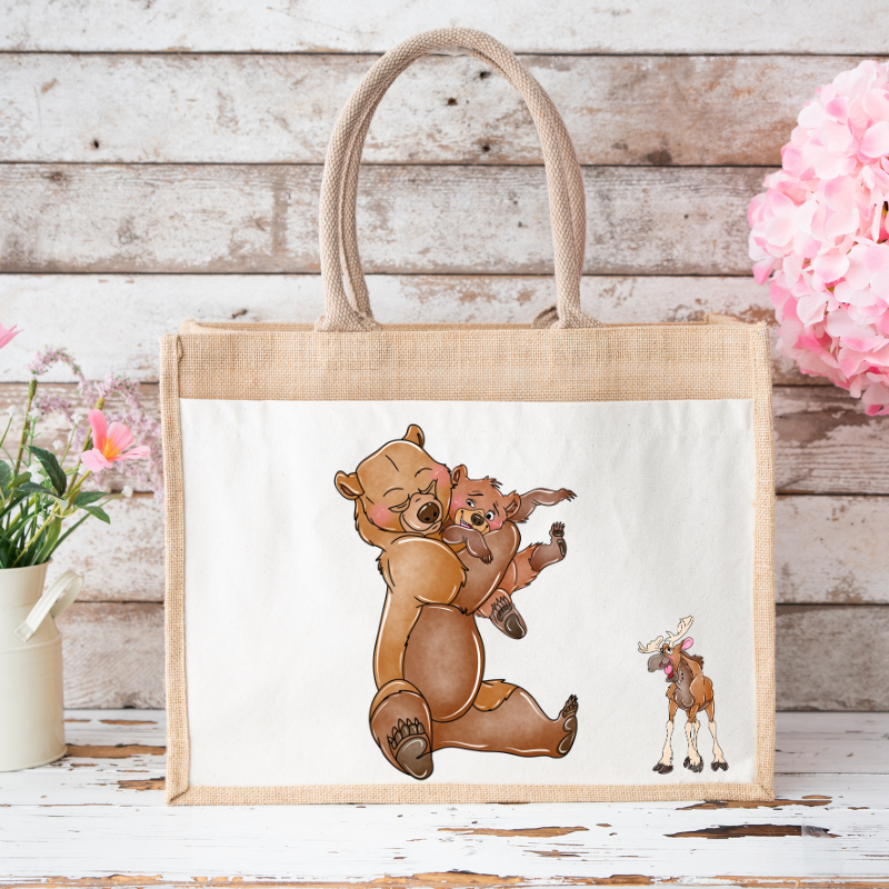 Frère des ours - Sac en toile de jute