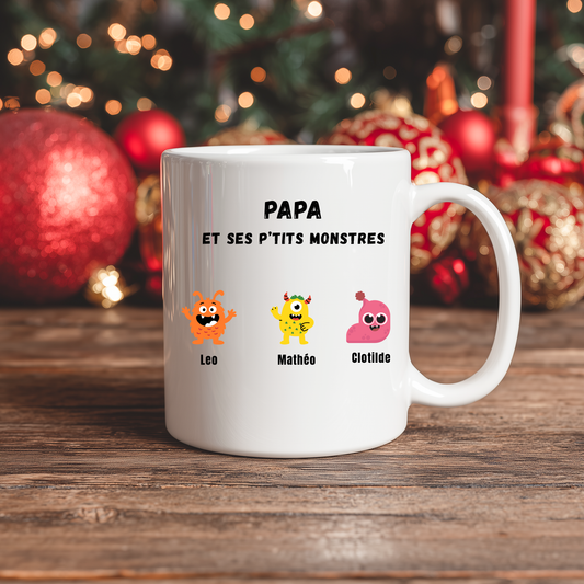 Papa & ses petits monstres - Mug