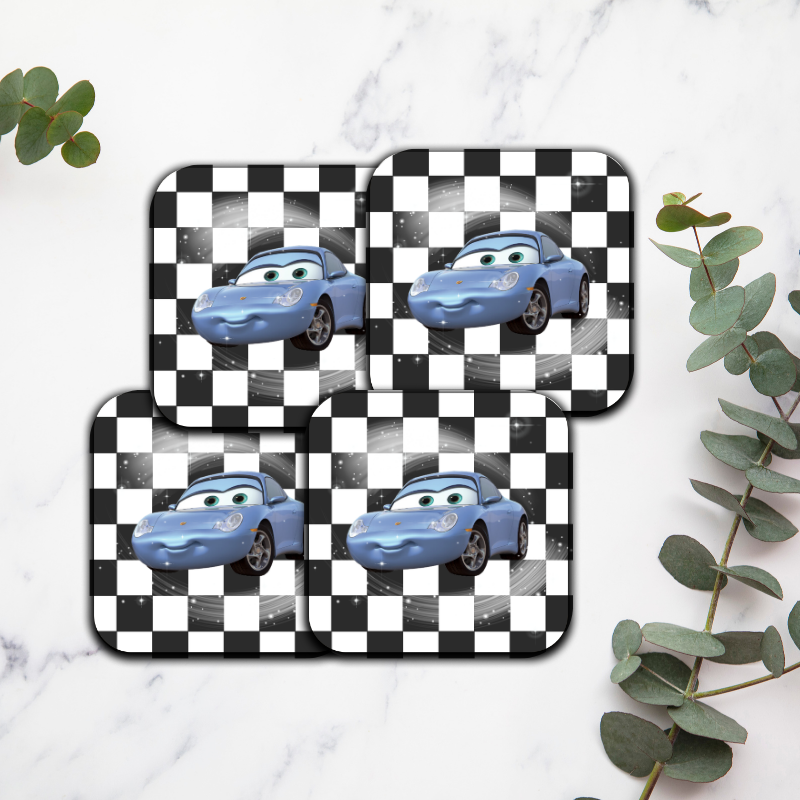 Sally (cars) - Lot de 4 dessous de verres