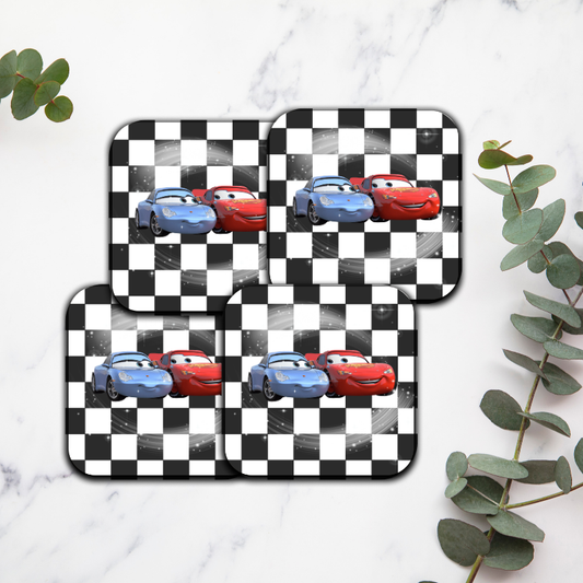 Cars x Sally - Lot de 4 dessous de verres