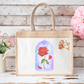 Rose Eternelle - Sac en toile de jute