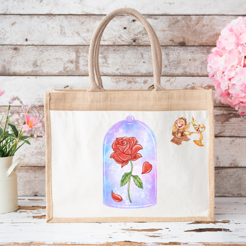 Eternal Rose - Burlap bag