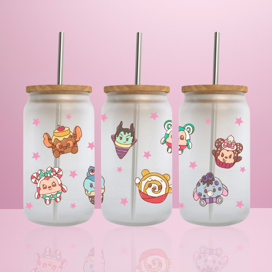 Snack Disney - Verre givré avec couvercle