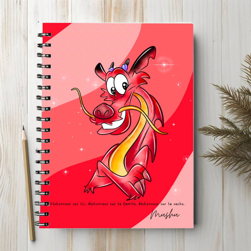 Mushu - Carnet/bloc-note A6