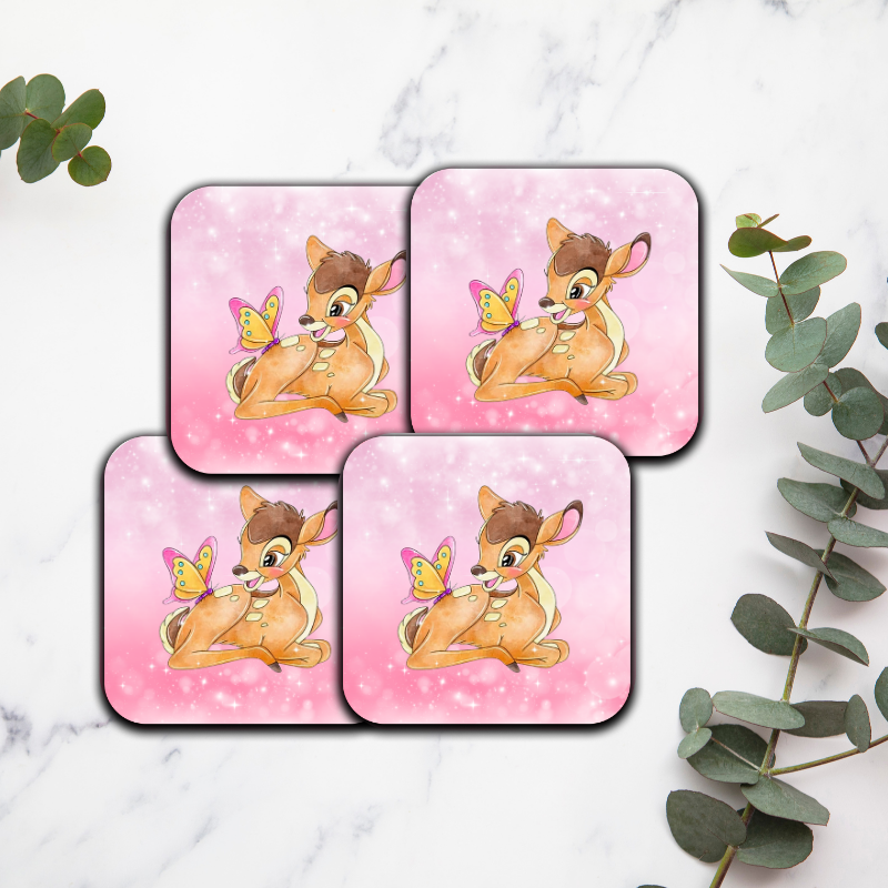 Bambi - Lot de 4 dessous de verres