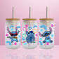 Stitch Draw - Verre givré avec couvercle