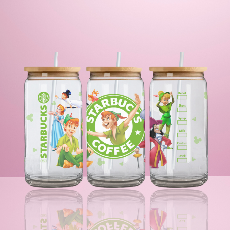 Peter Pan Starbucks - Verre avec couvercle