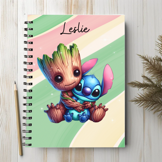 Groot x Stitch - Carnet/bloc-note A6