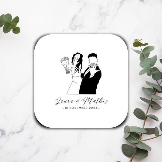 Mariage - Dessous de verre