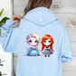 Elsa x Anna - Sweat-shirt à capuche