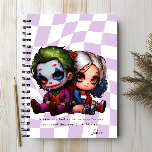 Joker x Harley Quinn - Carnet/bloc-note A6