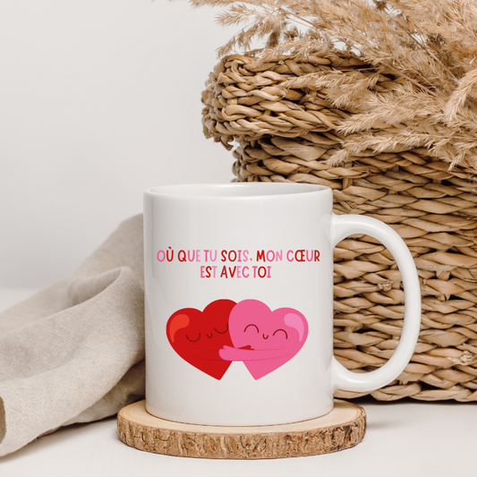 Mon coeur est avec toi - Mug