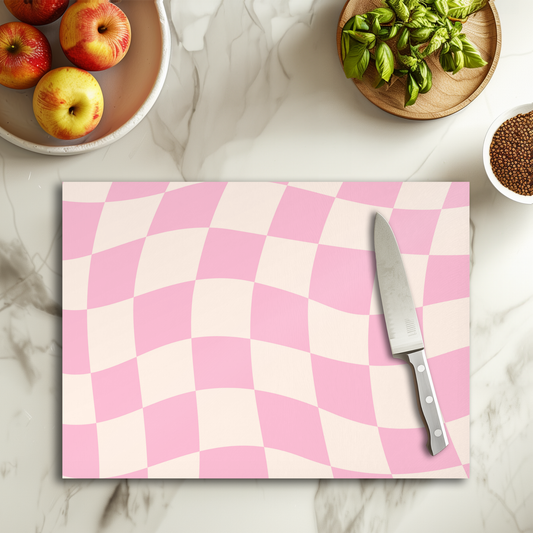 Pink x white - Planche à découper