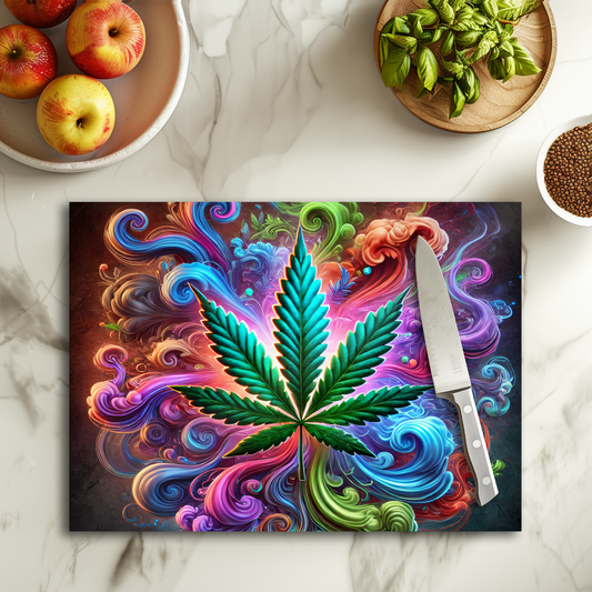 Rainbow cannabis - Planche à découper