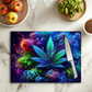 Cannabis smoke blue - Planche à découper