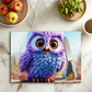 Owl purple - Planche à découper