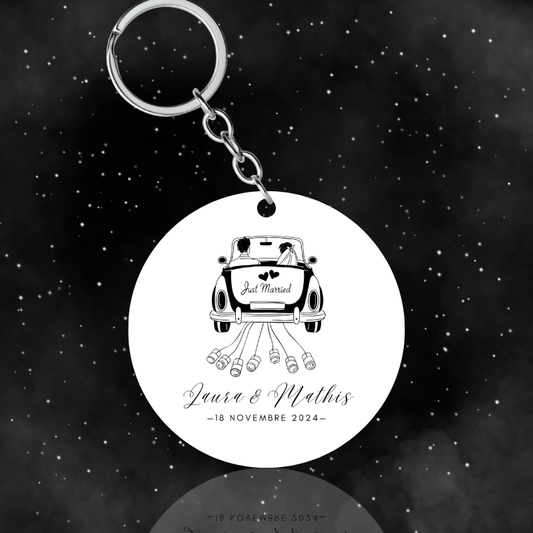 Just married - Porte clés