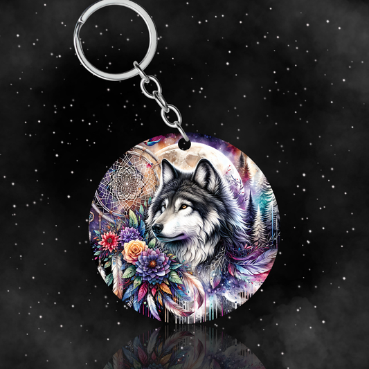 Wolf dream catcher - Porte clés