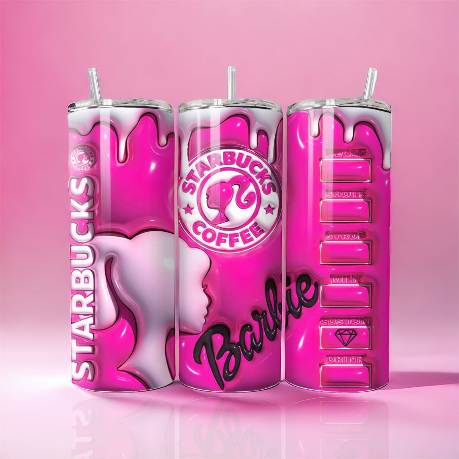 Barbie Fluffy Pink Starbucks - Thermos 590ml 