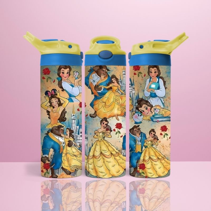 Beauty and the beast Cartoon - Thermos Flip Top 590ml