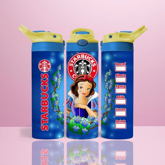 Snow White Blue Starbucks - Thermos Flip Top 590ml