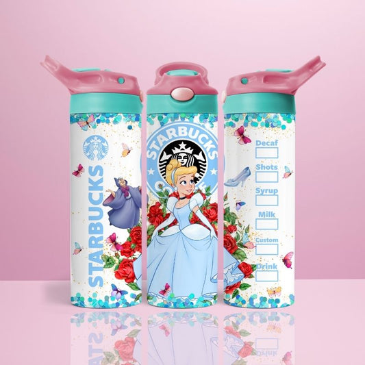 Cinderella Flower - Flip Top Thermos 590ml