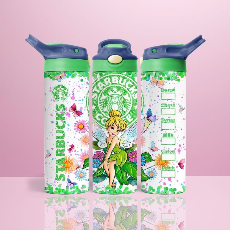 Tinkerbell Flower – Thermoskanne mit Klappdeckel, 590 ml