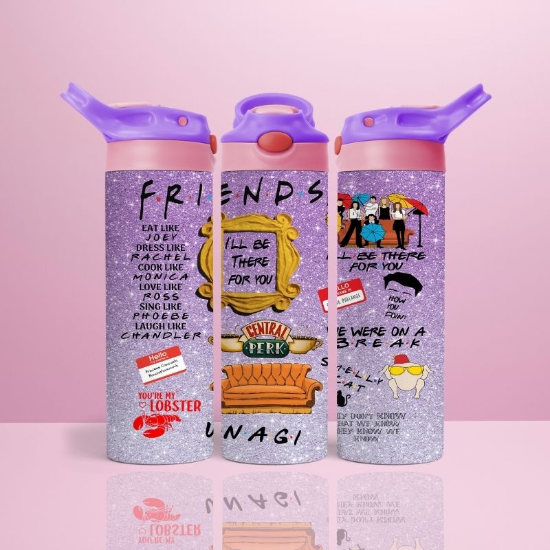 Friends Purple – Thermoskanne mit Klappdeckel, 590 ml